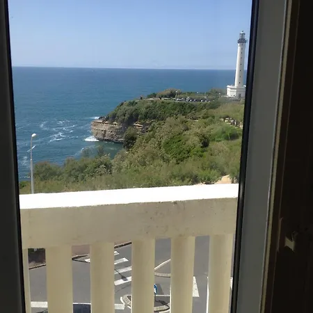 Vue Sur Le Phare De Biarritz